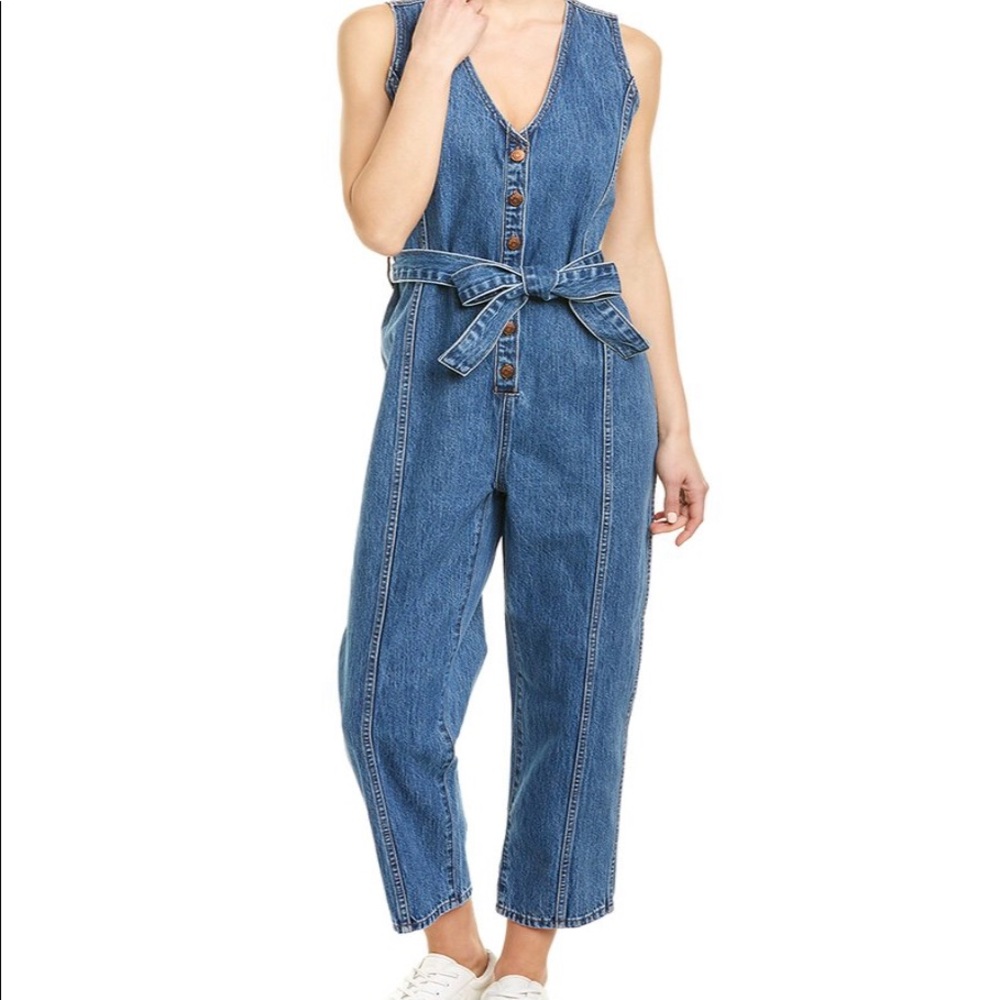madewell denim jumpsuit
